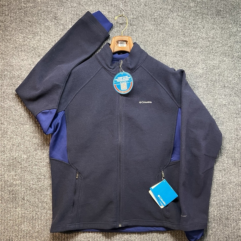 Columbia Thermarator II Jacket Mens XL Blue Omni-Heat‎ Full Zip NWT Insulated